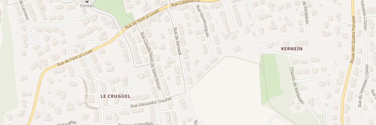 Plan du 21 Rue de Kervazé à Brest