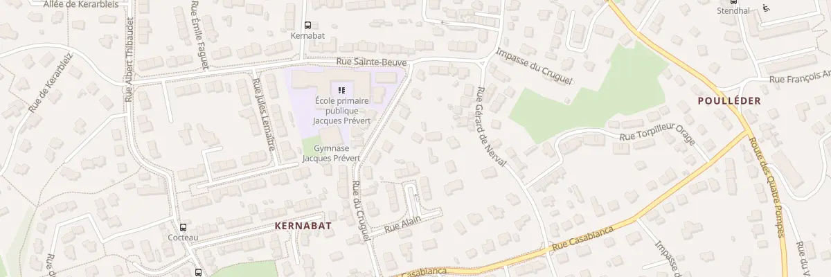 Plan du 35 Rue du Cruguel à Brest