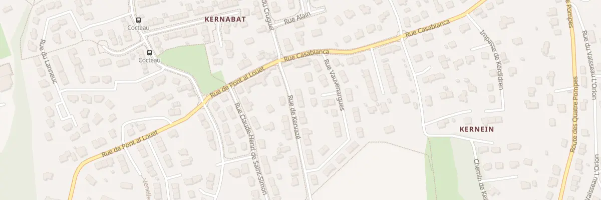 Plan du 7 Rue de Kervazé à Brest
