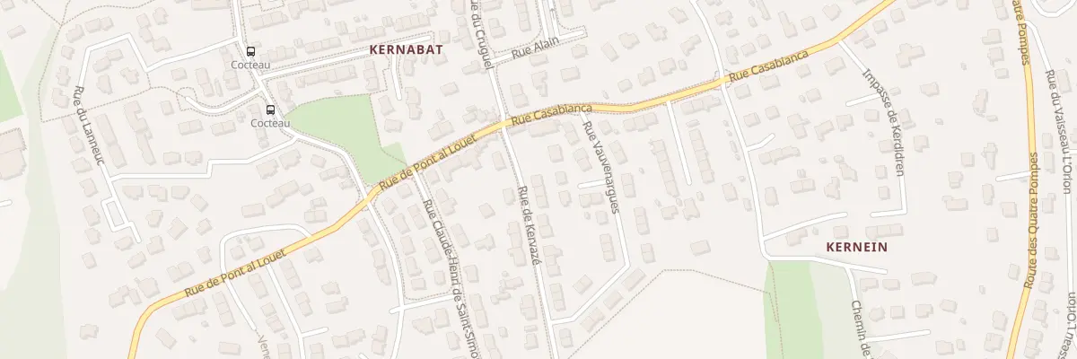 Plan du 5 Rue de Kervazé à Brest