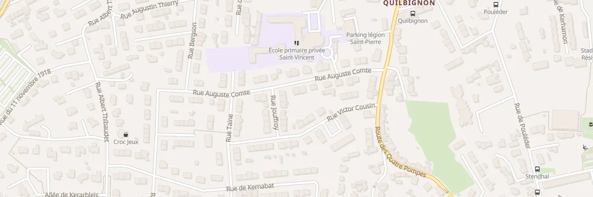 Plan du 14 Rue Auguste Comte à Brest