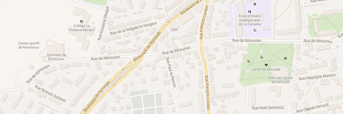 Plan du 50B Rue de Kerourien à Brest