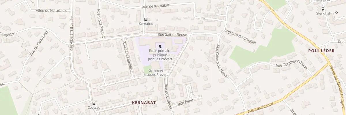 Plan du 34 Rue du Cruguel à Brest
