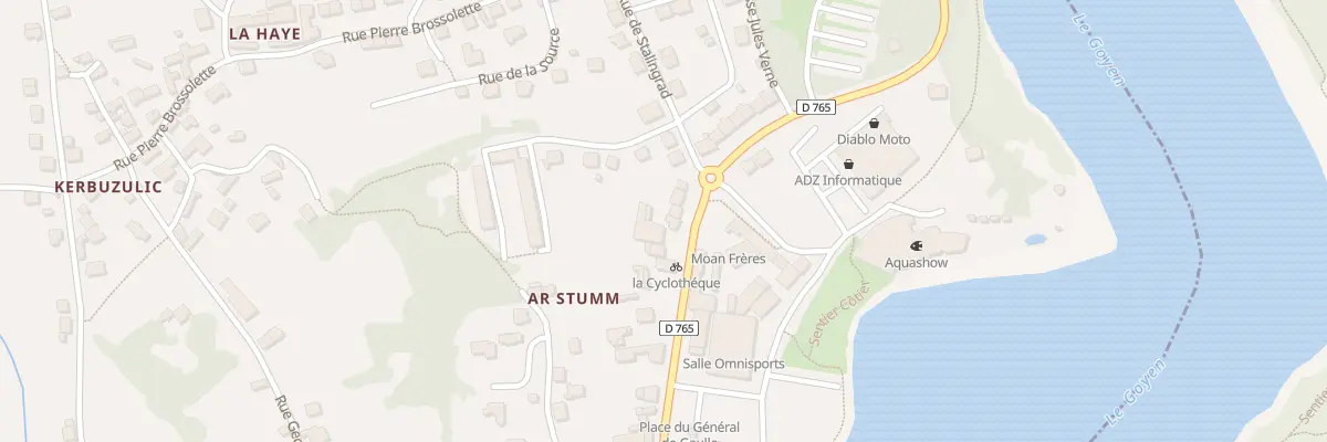 Plan du 64 Rue Lamartine à Audierne