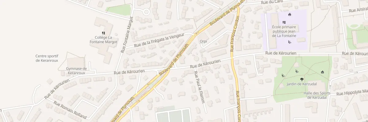 Plan du 41 Rue de Kerourien à Brest