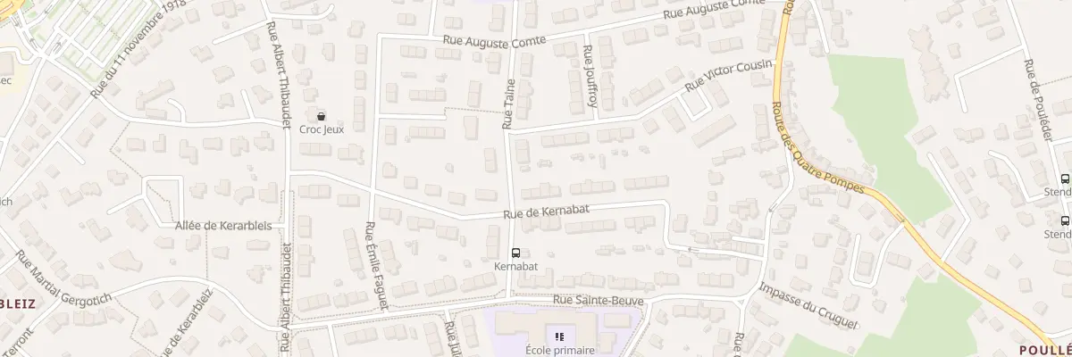 Plan du 21 Rue de Kernabat à Brest