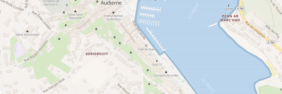 Plan du 16 Rue Louis Pasteur à Audierne
