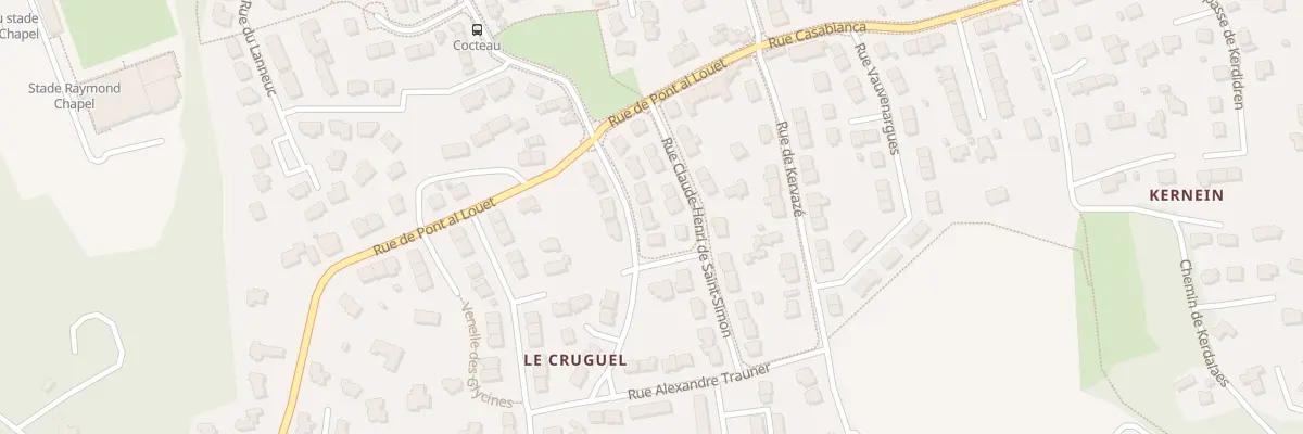 Plan du 8 Rue Jacques Blaise à Brest