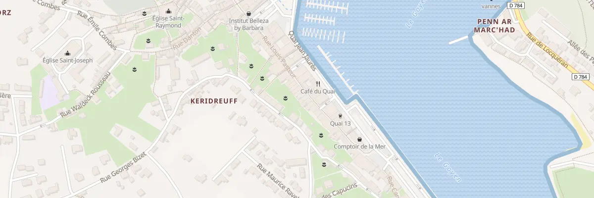 Plan du 25 Rue Louis Pasteur à Audierne