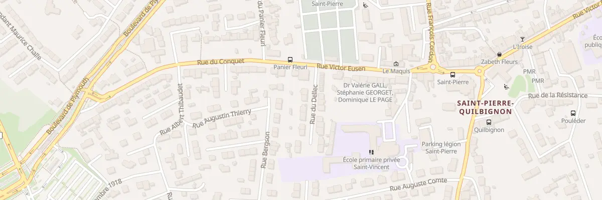 Plan du 14 Rue du Dellec à Brest