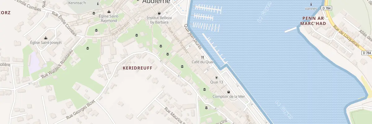 Plan du 23 Rue Louis Pasteur à Audierne