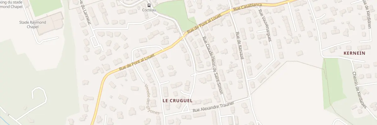 Plan du 7 Rue Jacques Blaise à Brest