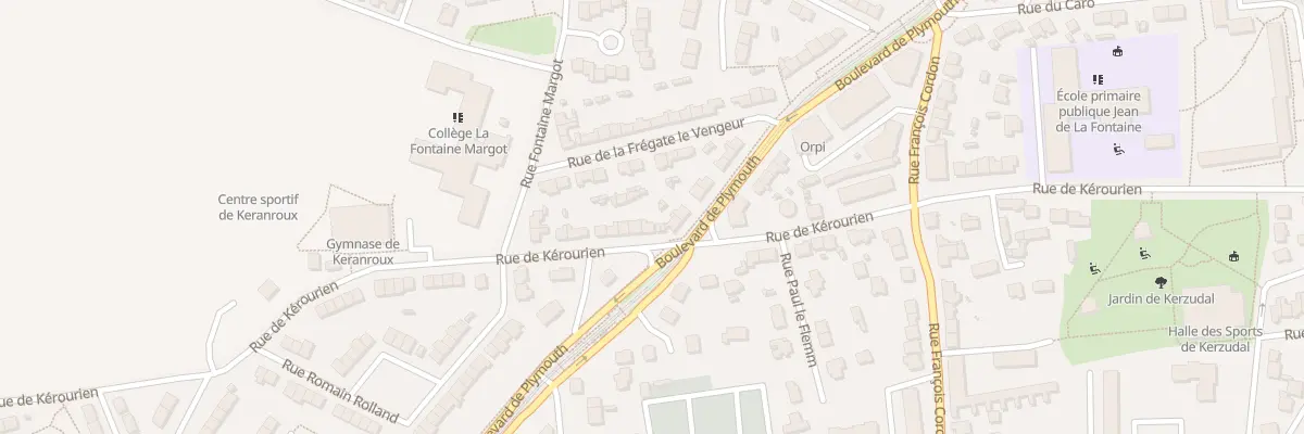 Plan du 43 Rue de Kerourien à Brest