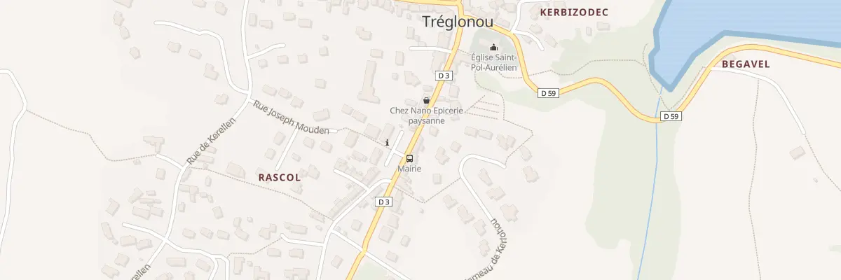 Plan du 9B Rue de la Mairie à Tréglonou