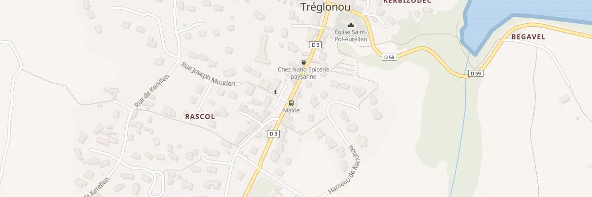 Plan du 13 Rue de la Mairie à Tréglonou