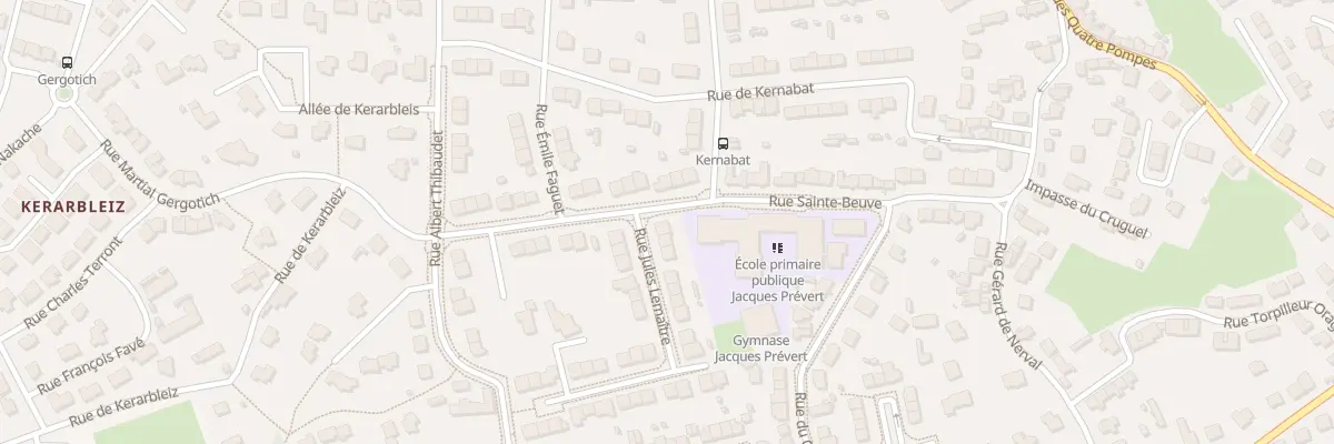 Plan du 43 Rue Jules Lemaître à Brest
