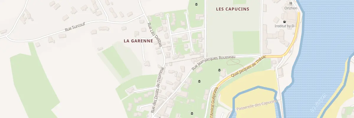 Plan du 6 Rue des Droits de l’Homme à Audierne