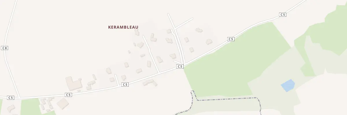 Plan du 4 Kerambleau à Coat-Méal