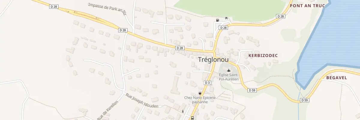 Plan du 13 Rue de l’Aber Benoit à Tréglonou