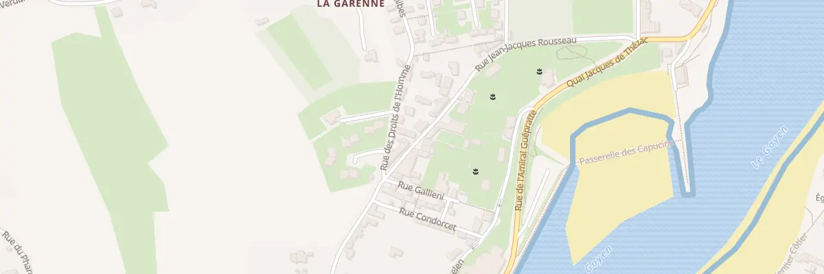 Plan du 23 Rue Jean Jacques Rousseau à Audierne