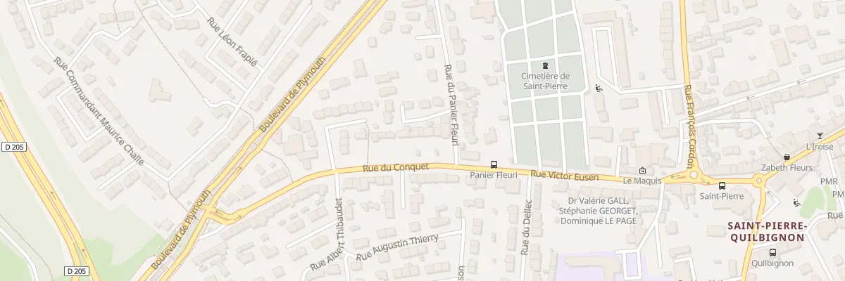 Plan du 9B Rue du Conquet à Brest