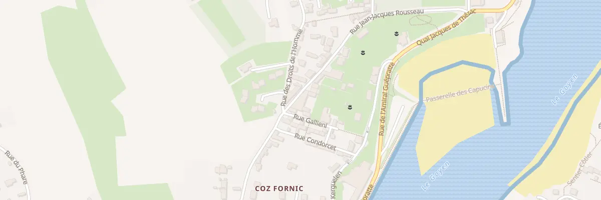 Plan du 8B Rue Jean Jacques Rousseau à Audierne