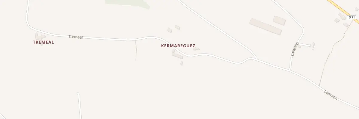 Plan du 76 Kermareguez à Plouguerneau