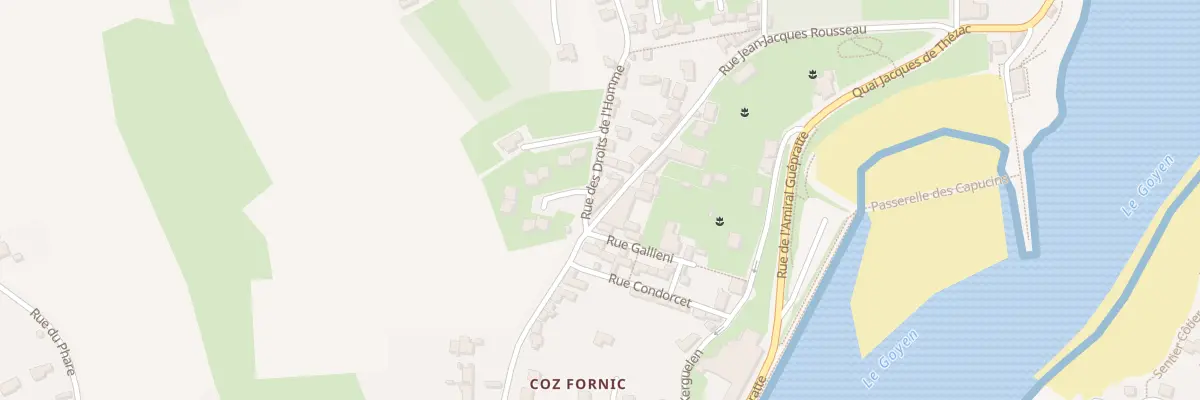 Plan du 27 Rue Jean Jacques Rousseau à Audierne