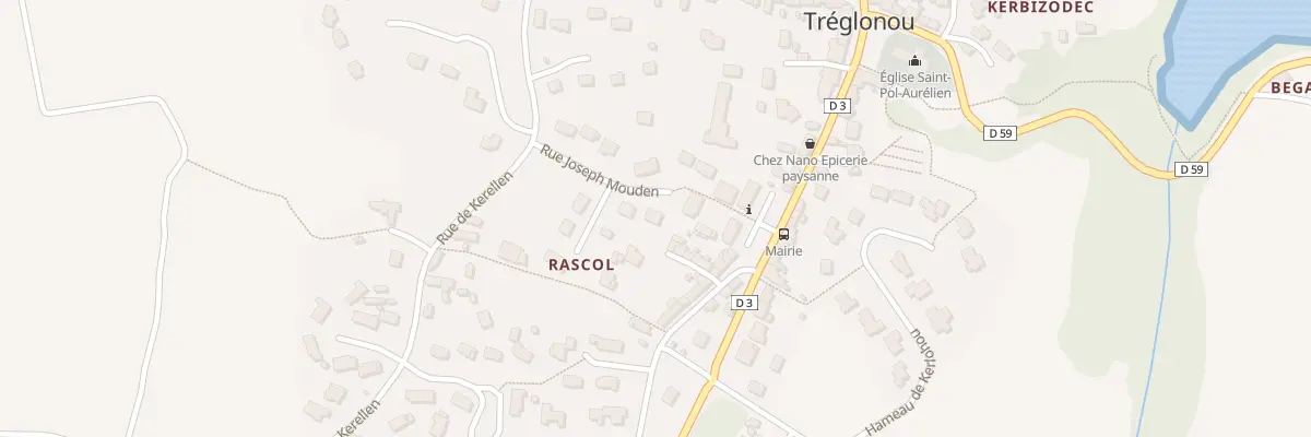 Plan du 9 Rue Joseph Mouden à Tréglonou