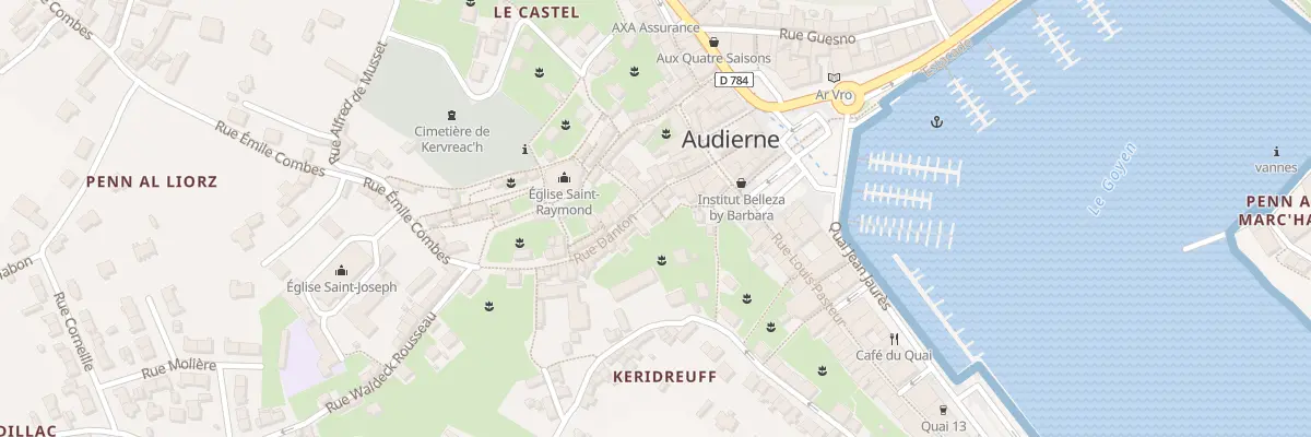 Plan du 12 Rue Danton à Audierne