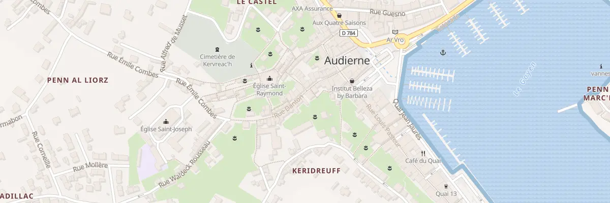 Plan du 16 Rue Danton à Audierne