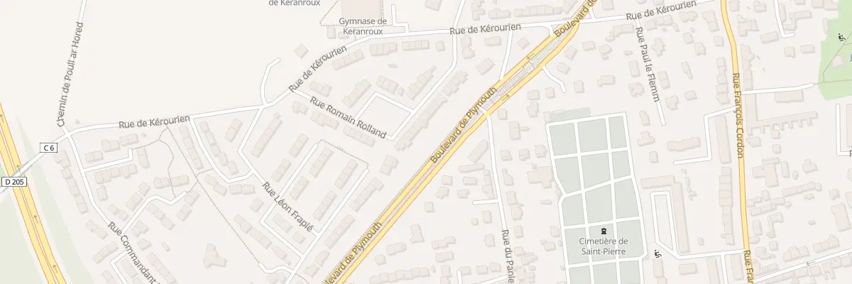 Plan du 29 Rue Romain Rolland à Brest