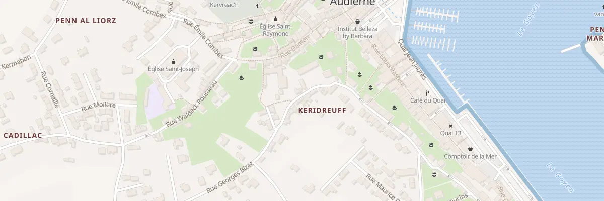 Plan du 10 Rue Georges Bizet à Audierne