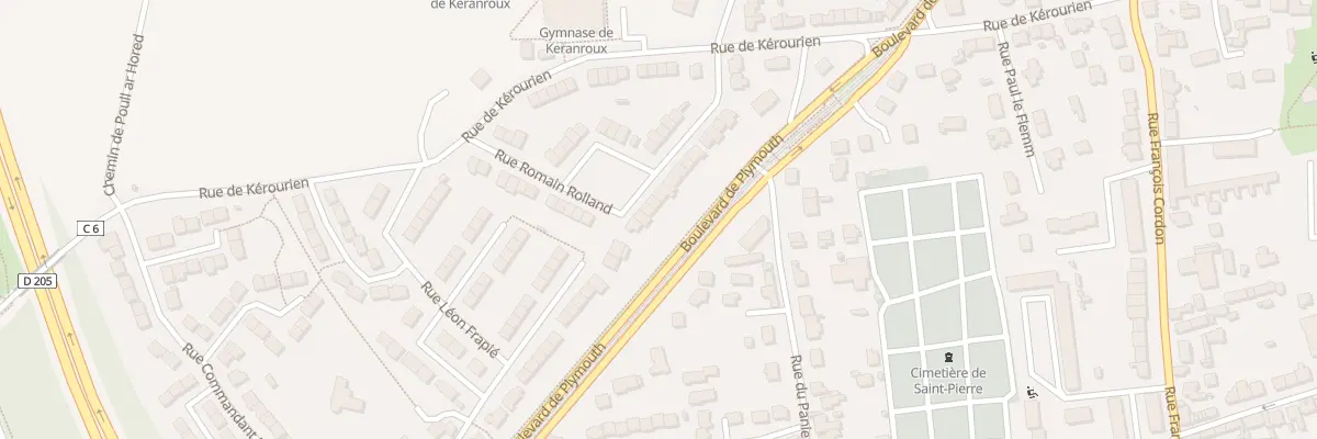 Plan du 27 Rue Romain Rolland à Brest