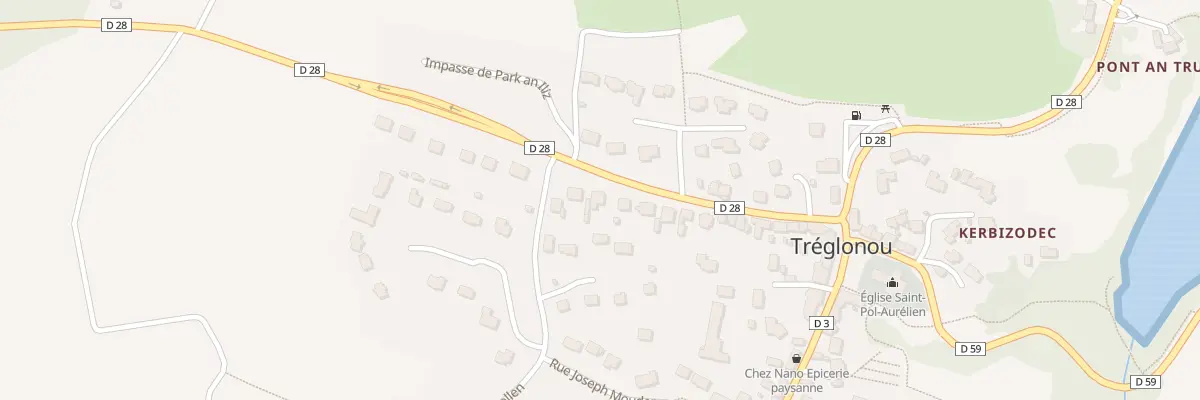 Plan du 25 Rue de l’Aber Benoit à Tréglonou