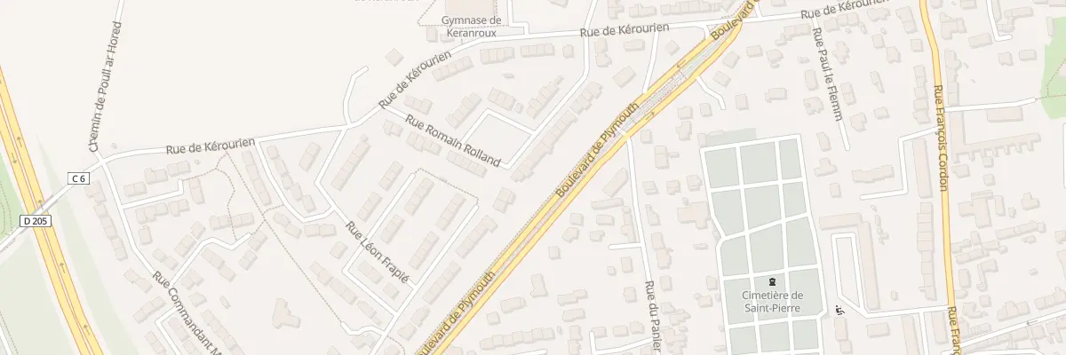 Plan du 25 Rue Romain Rolland à Brest