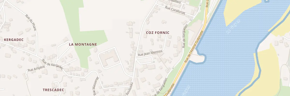 Plan du 28 Rue Jean Jacques Rousseau à Audierne