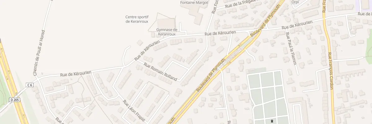 Plan du 24 Rue Romain Rolland à Brest