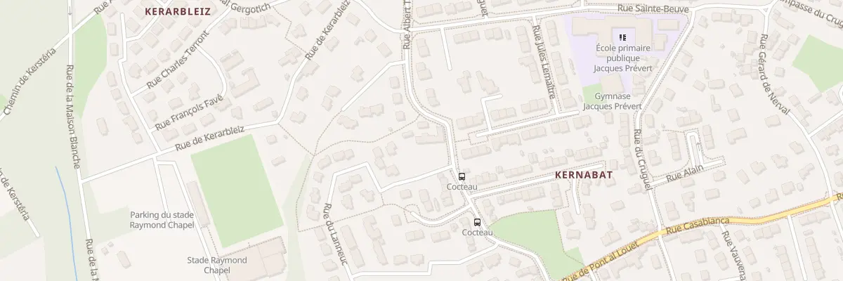 Plan du 26 Rue Albert Thibaudet à Brest