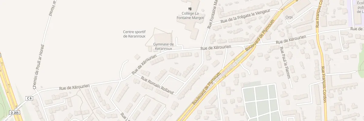 Plan du 76 Rue de Kerourien à Brest