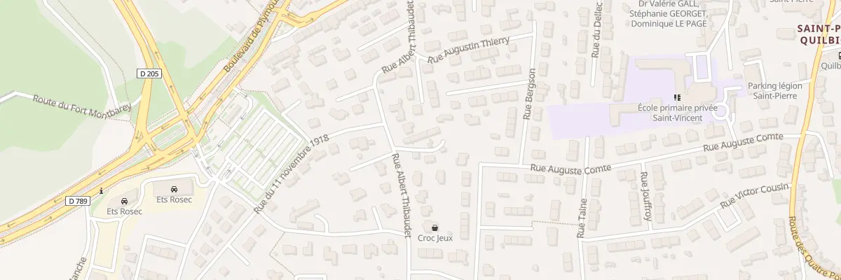 Plan du 47B Rue Albert Thibaudet à Brest
