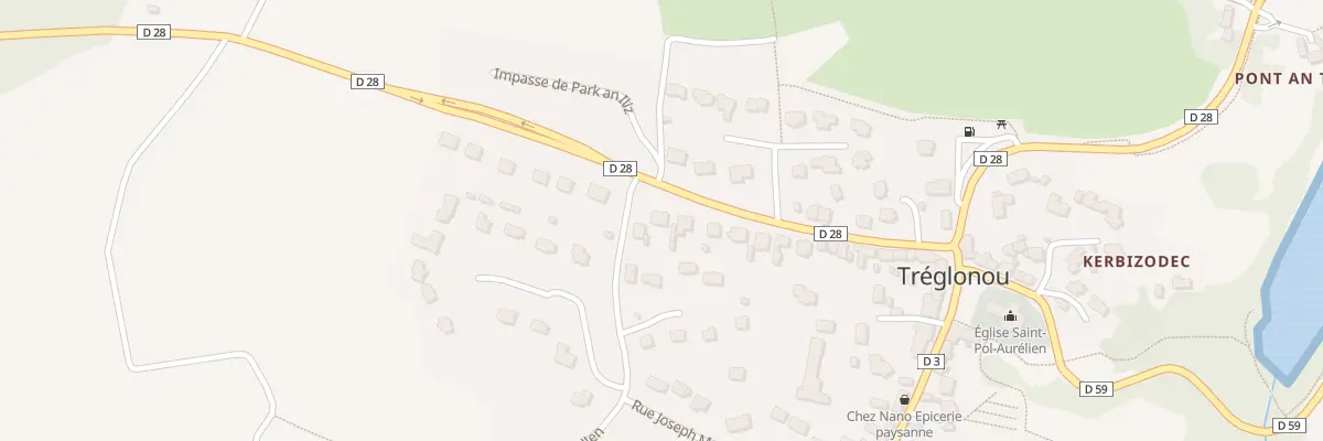 Plan du 27 Rue de l’Aber Benoit à Tréglonou