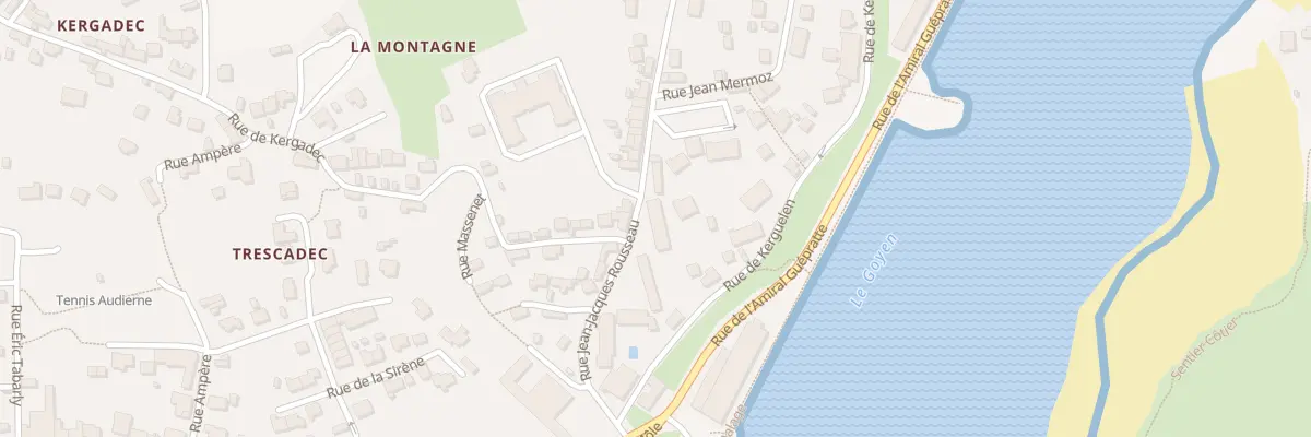 Plan du 36 Rue Jean Jacques Rousseau à Audierne