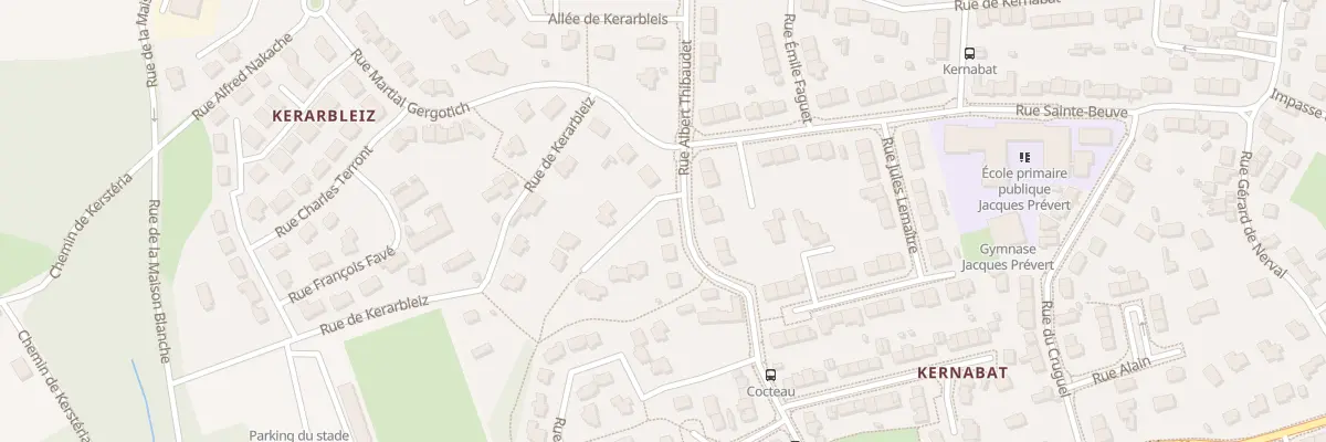 Plan du 34 Rue Albert Thibaudet à Brest