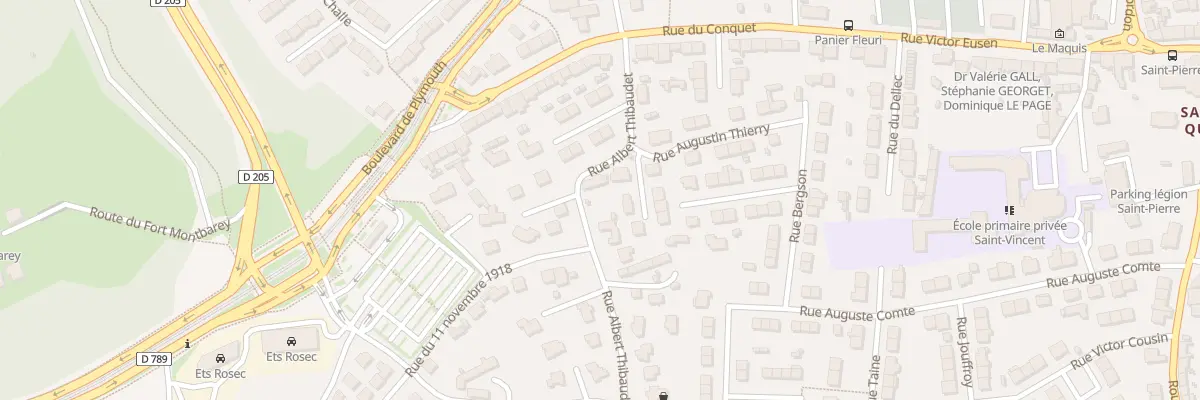 Plan du 63 Rue Albert Thibaudet à Brest