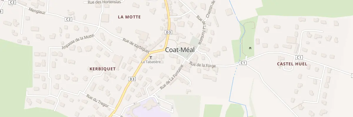 Plan du 10 Rue de la Forge à Coat-Méal