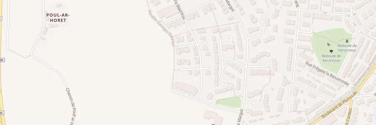 Plan du 84 Rue Clara Machtou à Brest