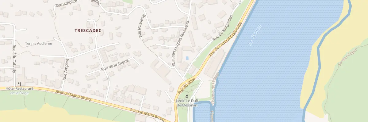 Plan du 40 Rue Jean Jacques Rousseau à Audierne