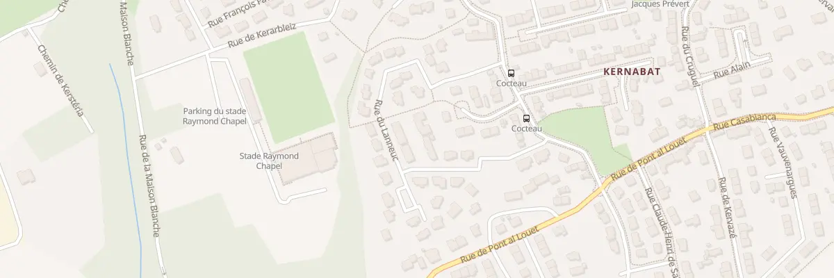 Plan du 240 Rue du Lanneuc à Brest