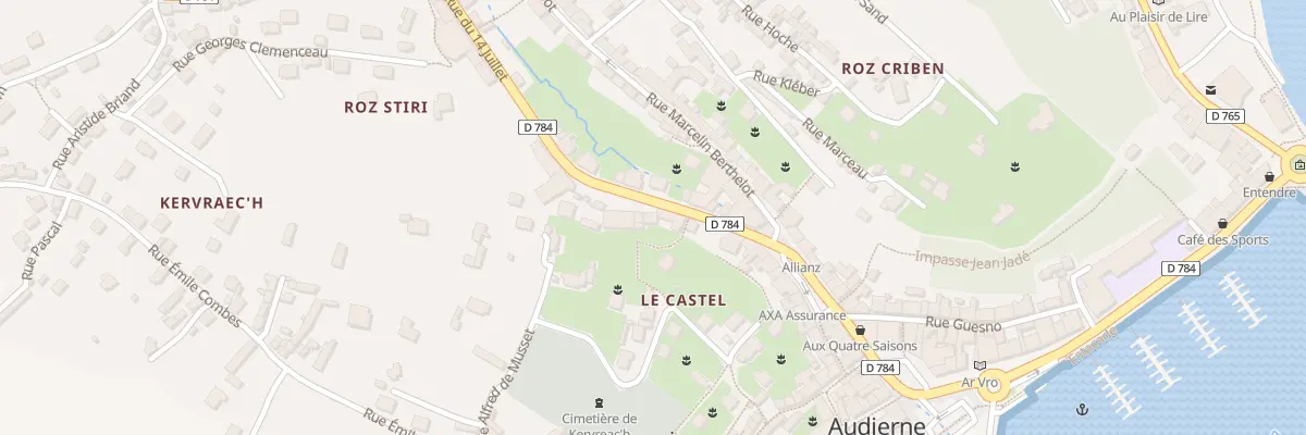 Plan du 12 Rue du 14 Juillet à Audierne